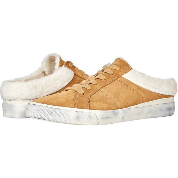 Marc Fisher Women’s Brown Faux Fur Mule Sneakers Size 7M Casual - Picture 2 of 11